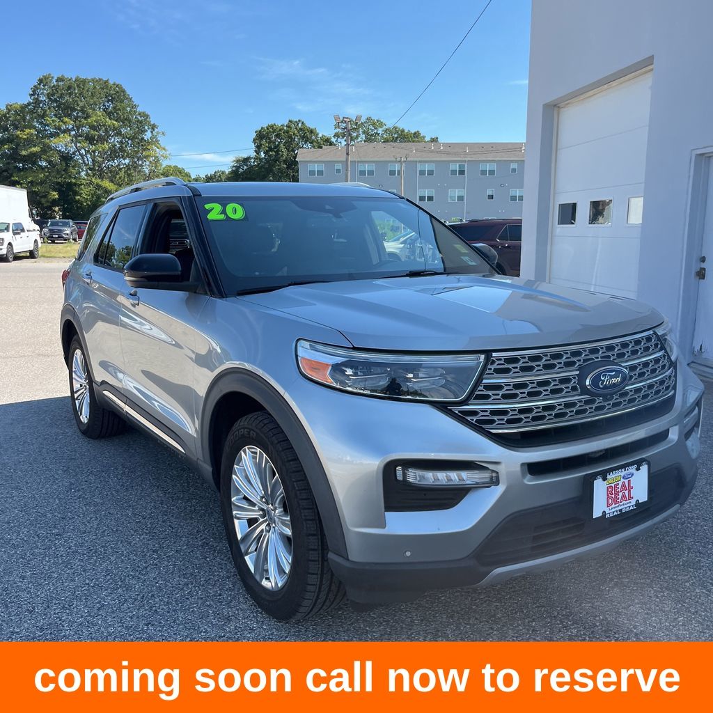 Silver Metallic 2020 Ford Explorer Hybrid SUV / Crossover All-Wheel Drive Automatic