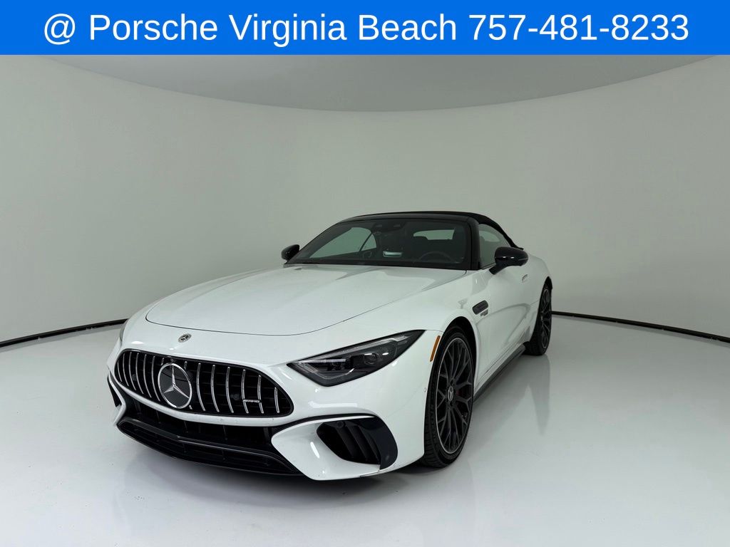 White 2022 Mercedes-Benz SL-Class Convertible All-Wheel Drive 9-Speed Automatic