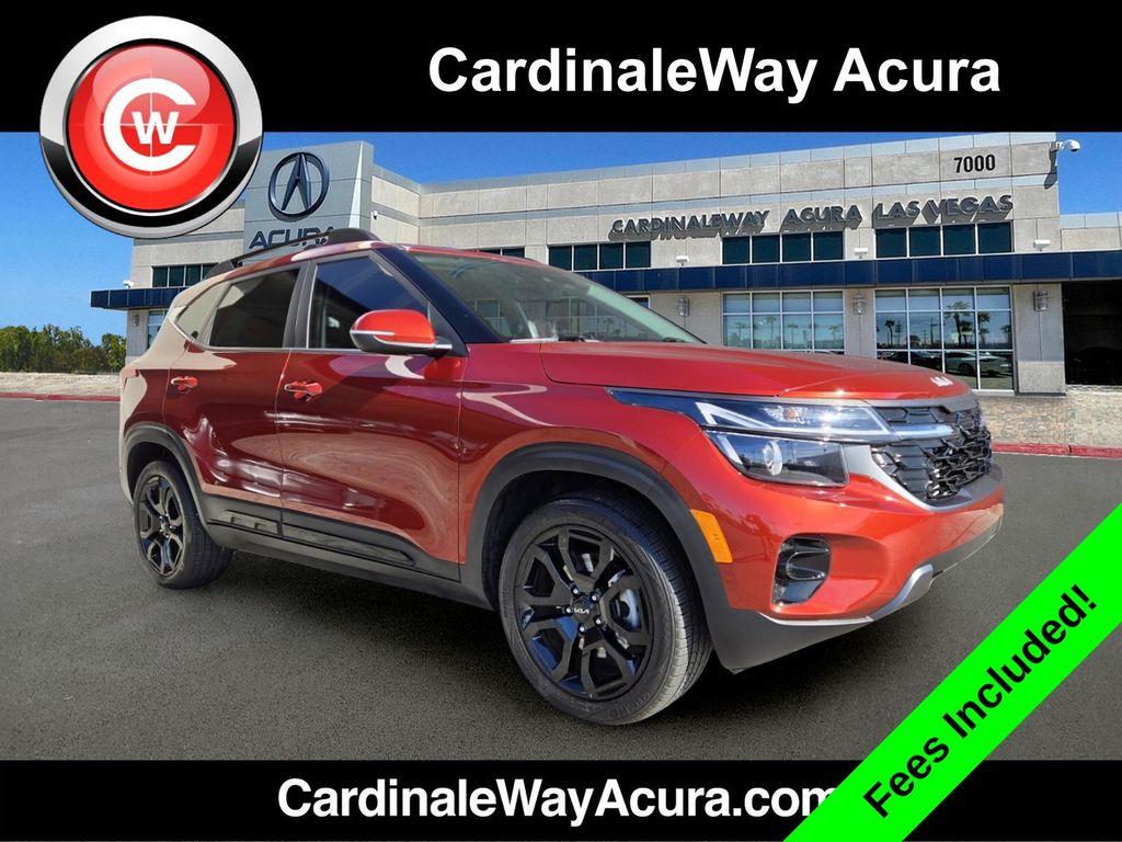 Orange 2024 Kia Seltos X-Line AWD SUV / Crossover All-Wheel Drive 8-Speed Automatic