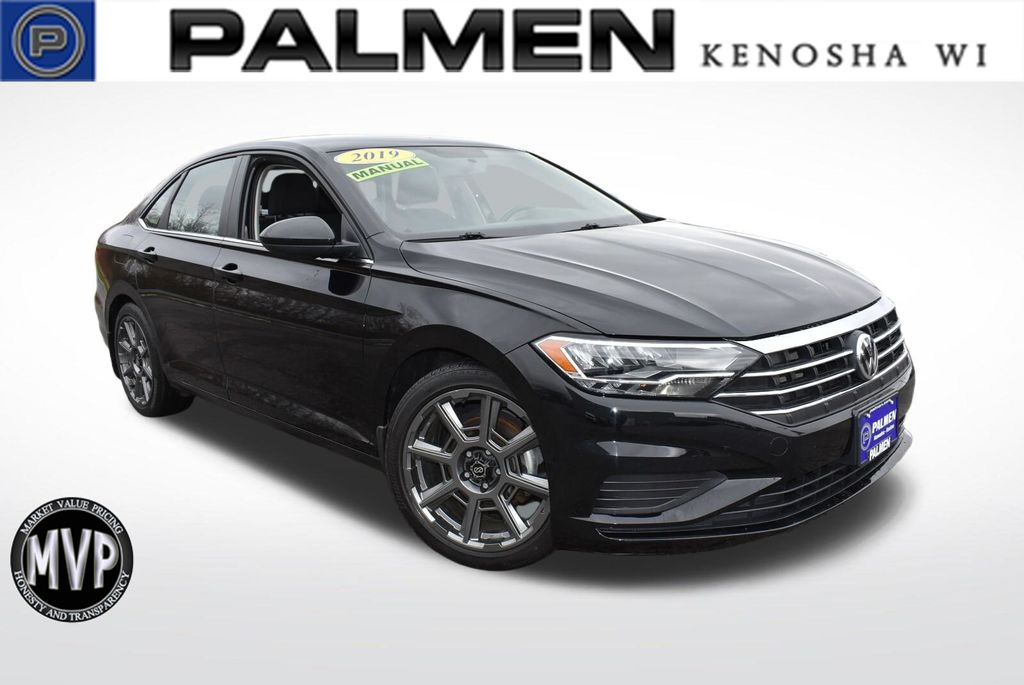 Black Uni 2019 Volkswagen Jetta S FWD Sedan Front-Wheel Drive 6-Speed Manual