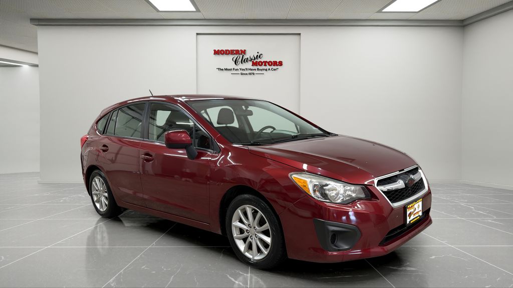 Camellia Red Pearl 2012 Subaru Impreza Hatchback All-Wheel Drive Continuously Variable Transmission