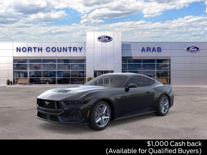 Shadow Black 2026 Ford Mustang Coupe Rear-Wheel Drive 6-Speed Manual