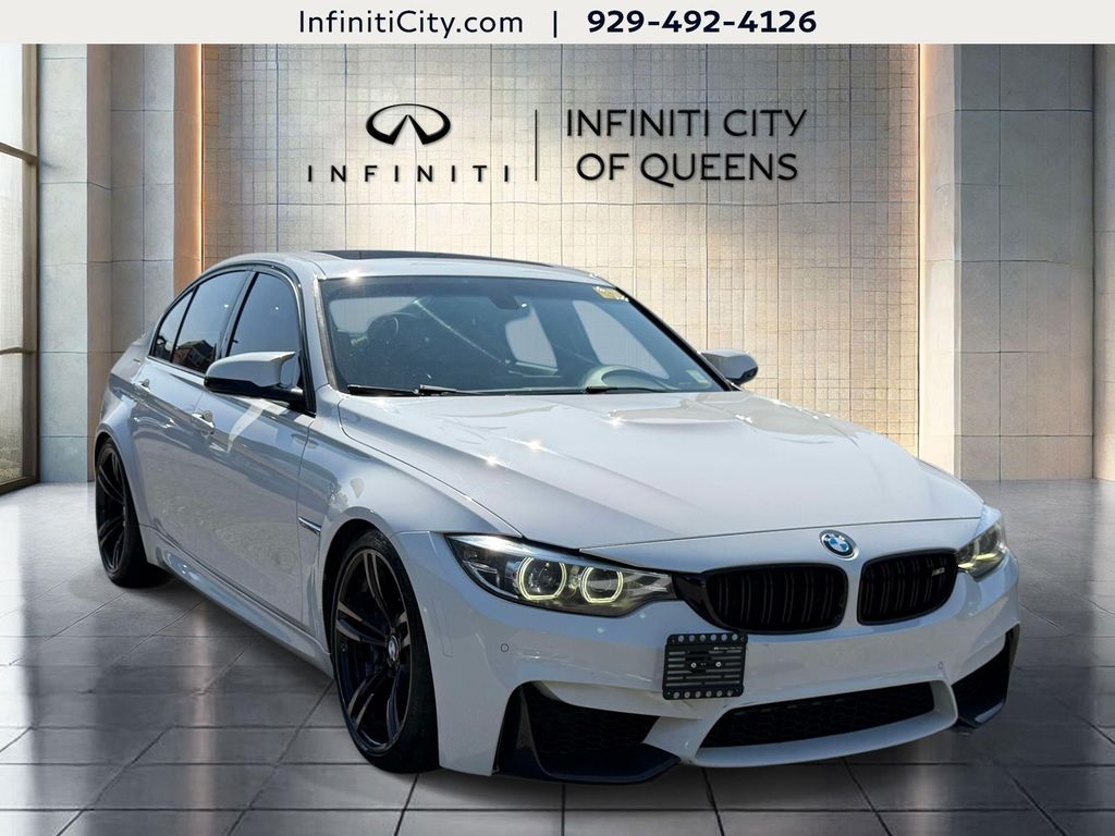 Alpine White 2018 BMW M3 Sedan Rear-Wheel Drive 7-Speed Automatic