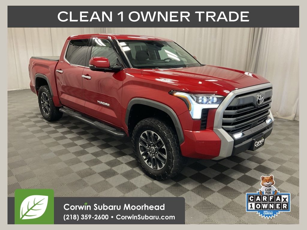 Supersonic Red 2022 Toyota Tundra Pickup Truck Four-Wheel Drive Automatic