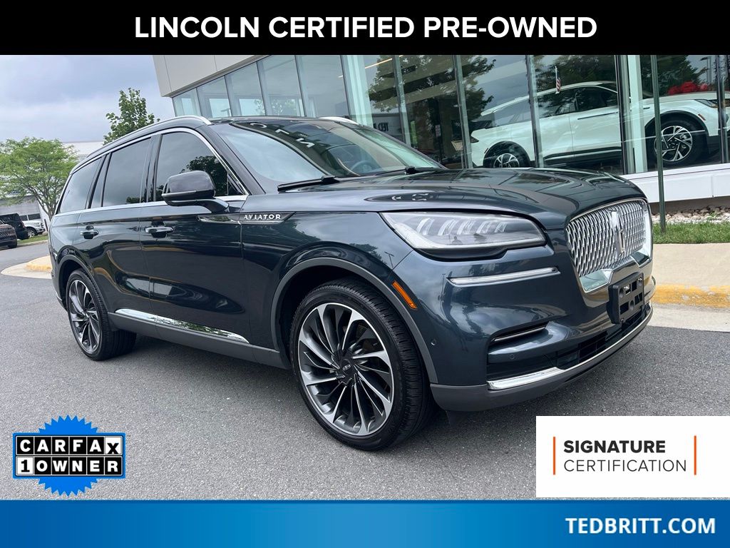 Blue Metallic 2024 Lincoln Aviator SUV / Crossover All-Wheel Drive Automatic