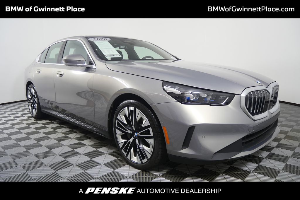 Gray Metallic 2026 BMW 5 Series Sedan Rear-Wheel Drive 8-Speed Automatic