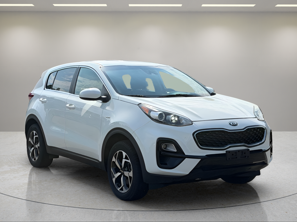 Clear White 2021 Kia Sportage SUV / Crossover All-Wheel Drive 6-Speed Automatic Overdrive