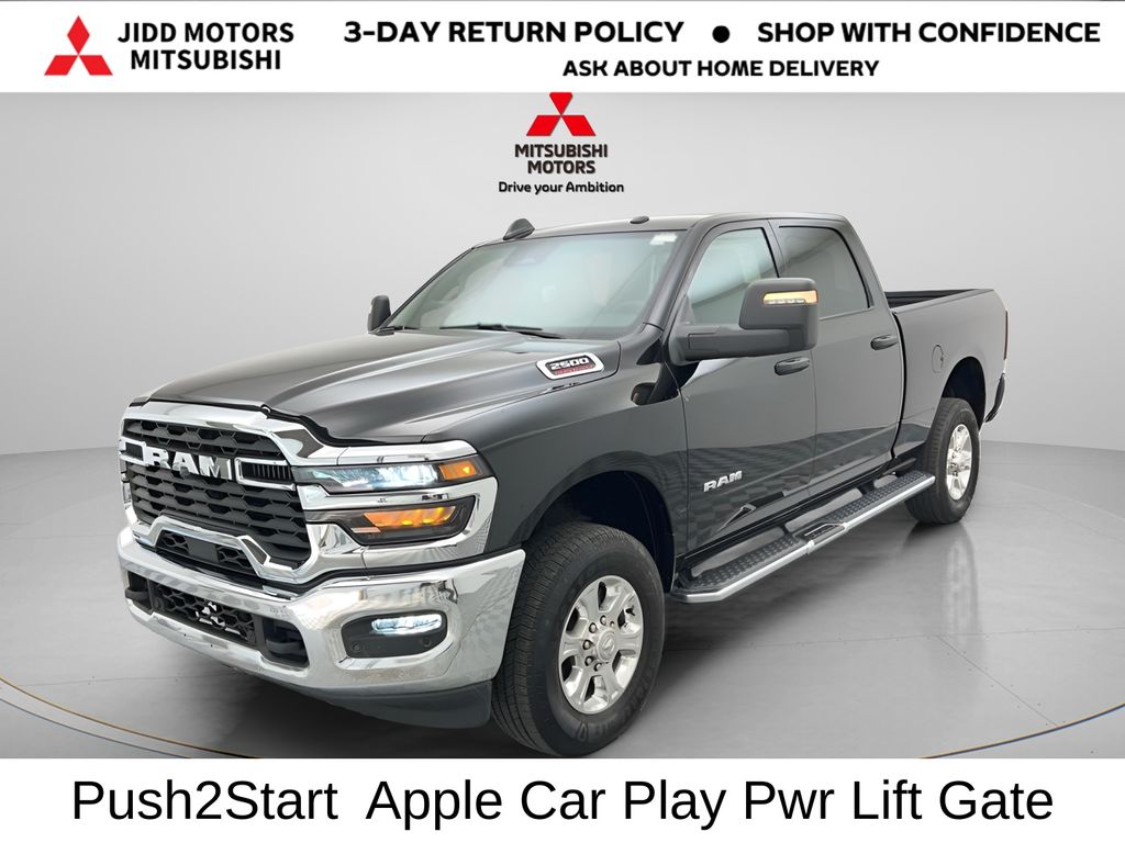 Diamond Black Crystal Pearlcoat 2025 RAM 2500 Big Horn Crew Cab 4WD Pickup Truck Four-Wheel Drive 8-Speed Automatic