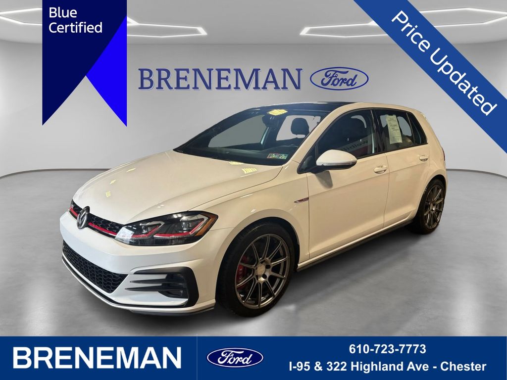 White 2018 Volkswagen Golf GTI Hatchback Front-Wheel Drive 6-Speed Dual Clutch