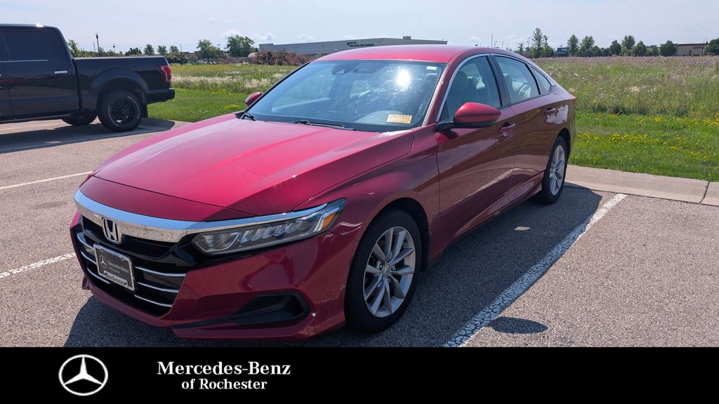 Radiant Red Metallic 2022 Honda Accord Sedan Front-Wheel Drive Continuously Variable Transmission