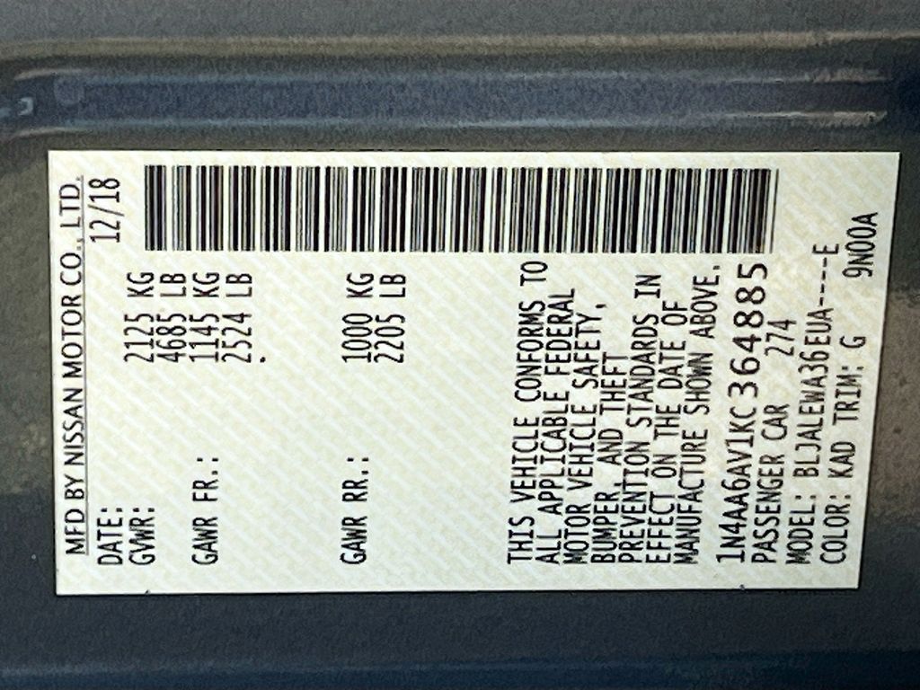 2019 Nissan Maxima 3.5 SL Gray at Central Houston Nissan