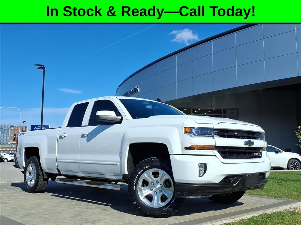 Summit White 2016 Chevrolet Silverado 1500 LT Double Cab 4WD Pickup Truck Four-Wheel Drive 6-Speed Automatic Overdrive