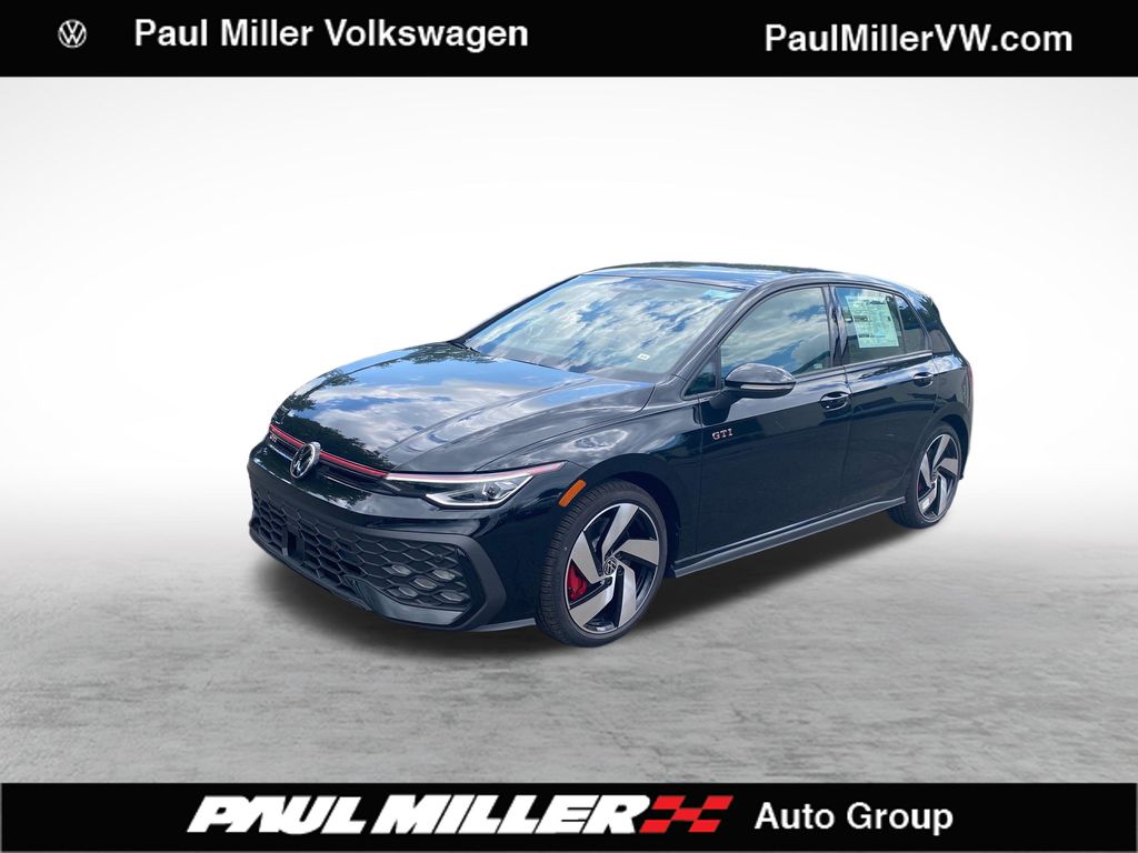 Mythos Black Metallic 2026 Volkswagen Golf GTI Hatchback Front-Wheel Drive 7-Speed Dual Clutch