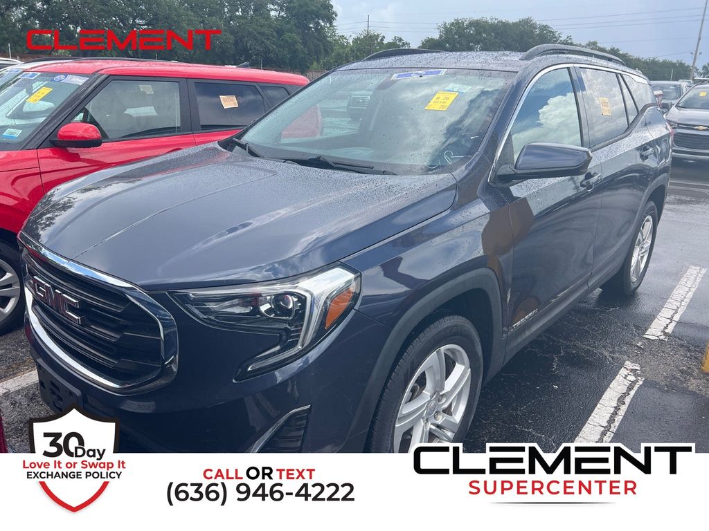 Blue Steel Metallic 2019 GMC Terrain SUV / Crossover Four-Wheel Drive 9-Speed Automatic