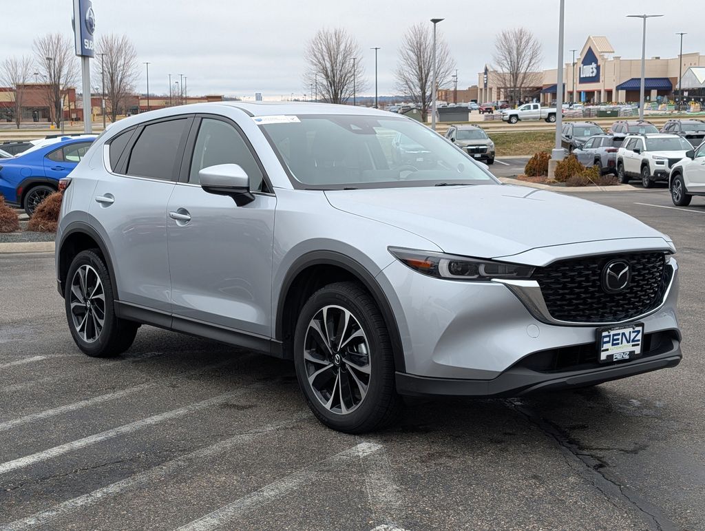 Sonic Silver Metallic 2022 Mazda CX-5 2.5 S Premium AWD SUV / Crossover All-Wheel Drive 6-Speed Automatic
