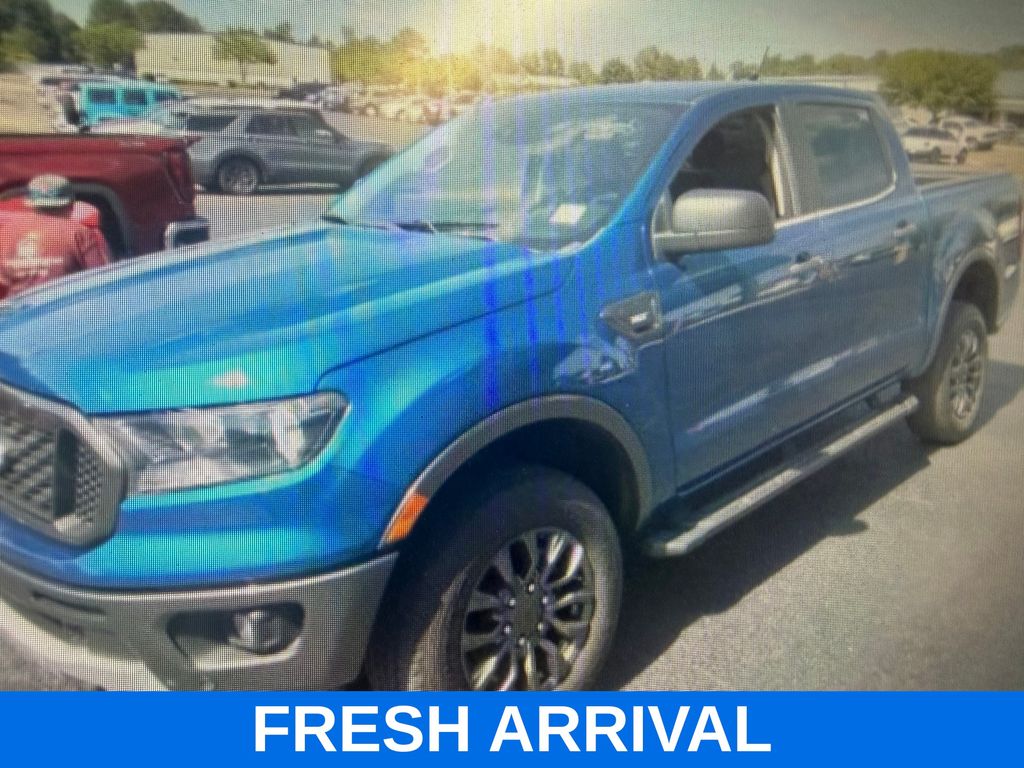 Lightning Blue Metallic 2019 Ford Ranger XLT SuperCrew RWD Pickup Truck 4X2 Automatic
