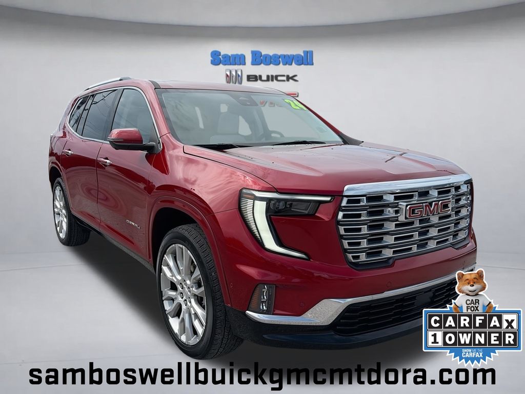Volcanic Red Tintcoat 2024 GMC Acadia SUV / Crossover Front-Wheel Drive 8-Speed Automatic
