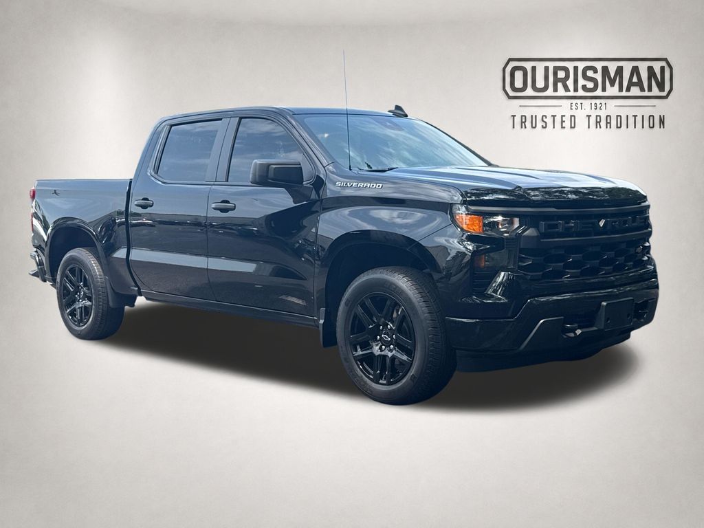 Black 2024 Chevrolet Silverado 1500 Pickup Truck Four-Wheel Drive 8-Speed Automatic