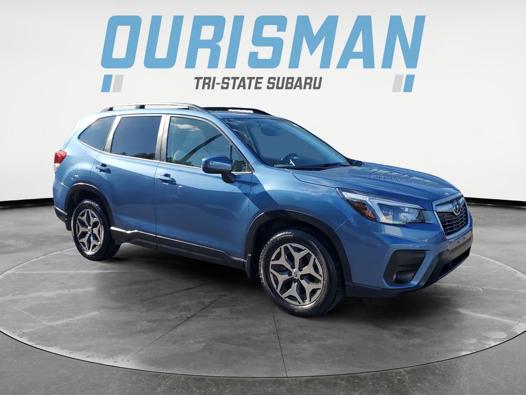 Horizon Blue 2021 Subaru Forester SUV / Crossover All-Wheel Drive Continuously Variable Transmission