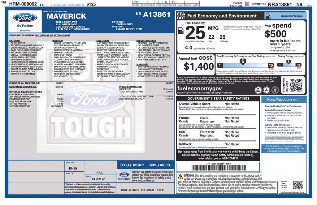 Certified Used 2022 Green Ford Lariat image 5