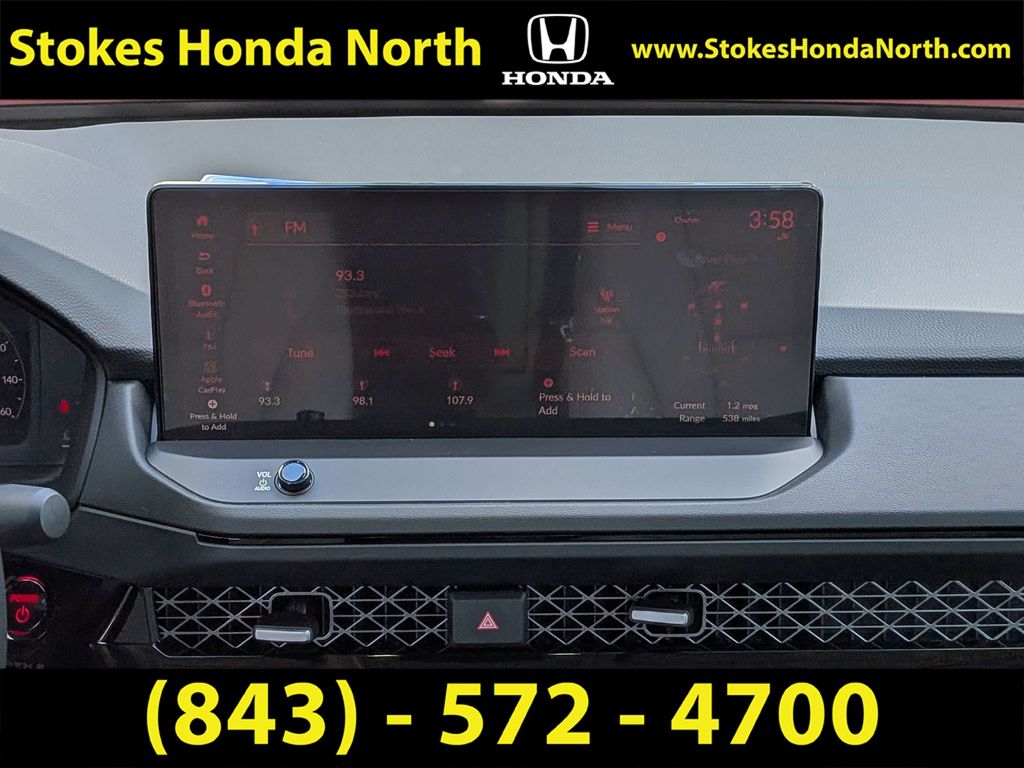 2025 Honda Accord Hybrid EX-L Red at Stokes Honda North