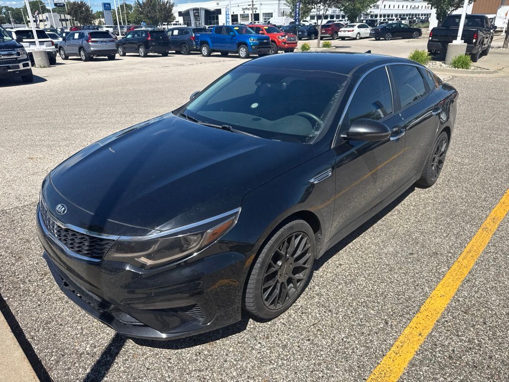 Ebony Black 2019 Kia Optima Sedan Front-Wheel Drive 6-Speed Automatic
