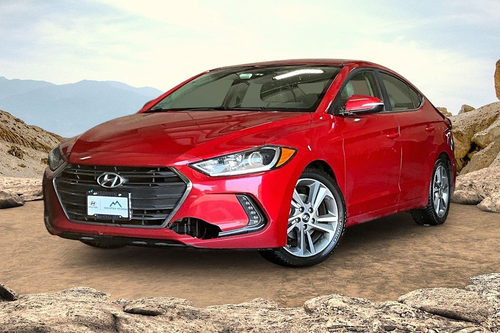 Scarlet Red 2018 Hyundai Elantra Sedan Front-Wheel Drive 6-Speed Automatic