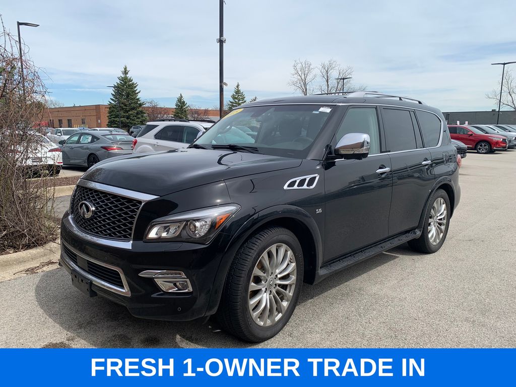 Black Obsidian 2015 INFINITI QX80 AWD SUV / Crossover All-Wheel Drive 7-Speed Automatic