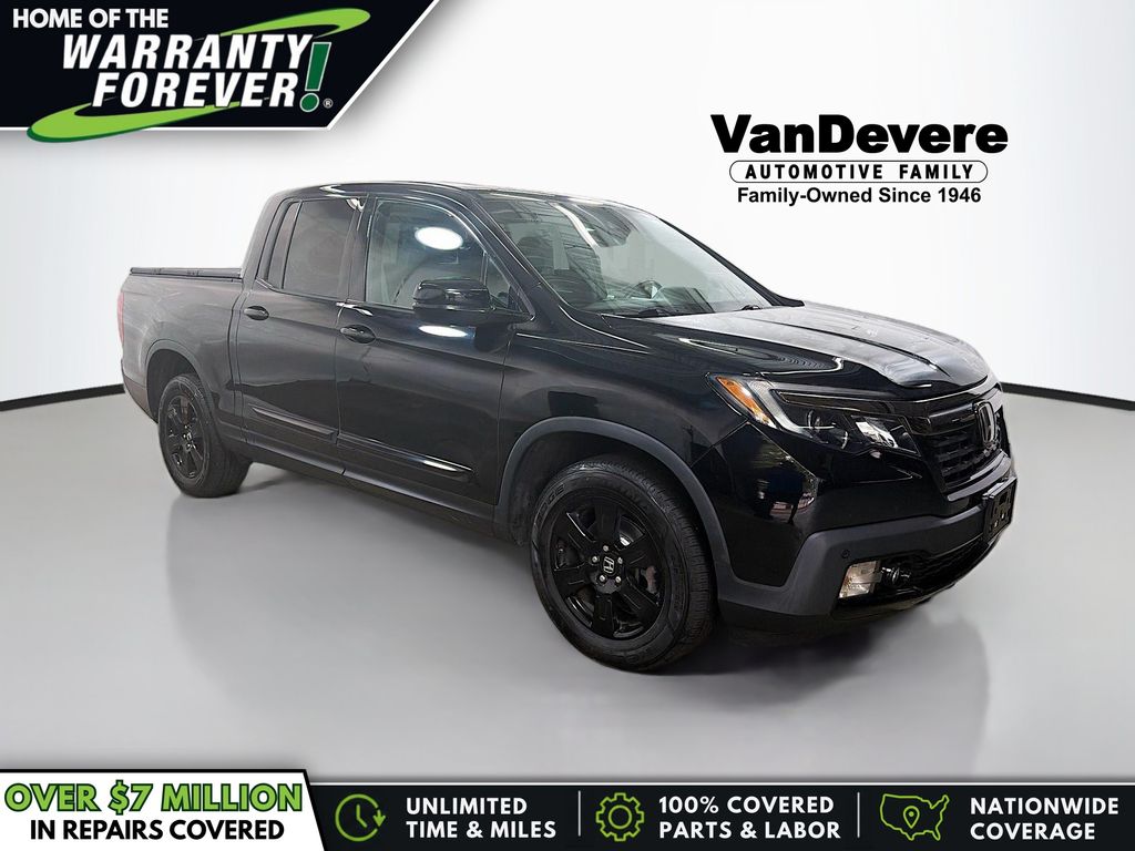 Black 2019 Honda Ridgeline Pickup Truck All-Wheel Drive 6-Speed Automatic