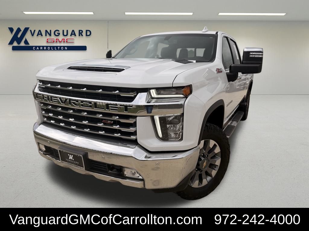 Summit White 2023 Chevrolet Silverado 2500HD LTZ Crew Cab 4WD Pickup Truck Four-Wheel Drive 6-Speed Automatic