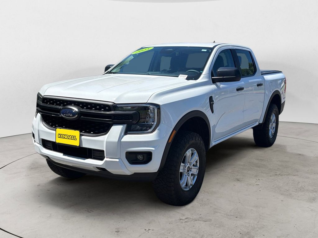 Oxford White 2025 Ford Ranger XL SuperCrew 4WD Pickup Truck Four-Wheel Drive Automatic