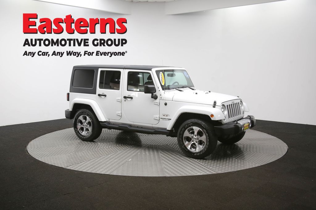 Used 2018 White Jeep Unlimited Sahara image 46