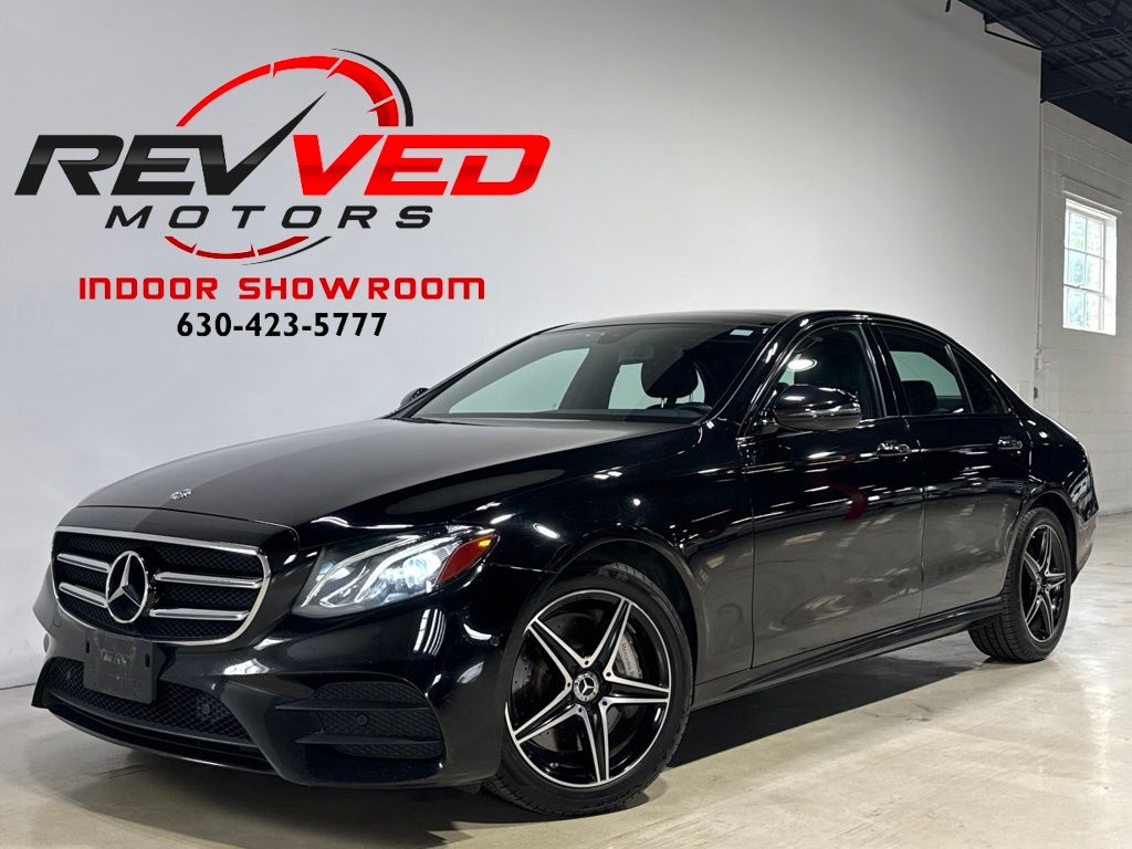 Obsidian Black Metallic 2018 Mercedes-Benz E-Class Sedan All-Wheel Drive 9-Speed Automatic
