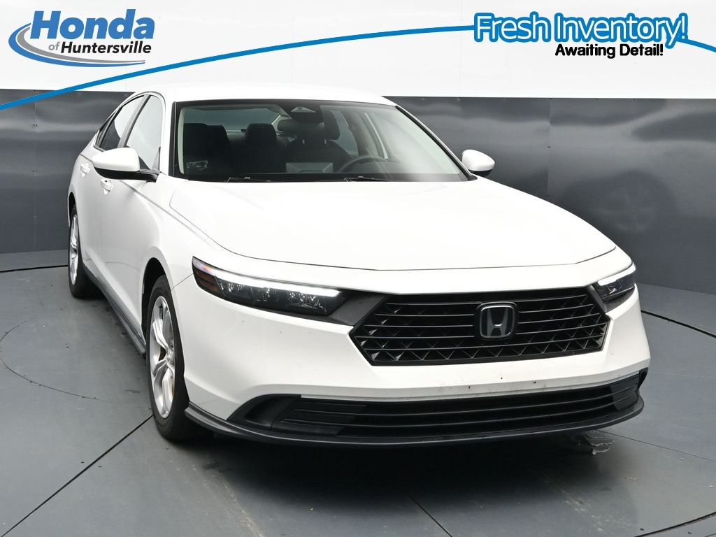 Platinum White Pearl 2024 Honda Accord Sedan Front-Wheel Drive Continuously Variable Transmission
