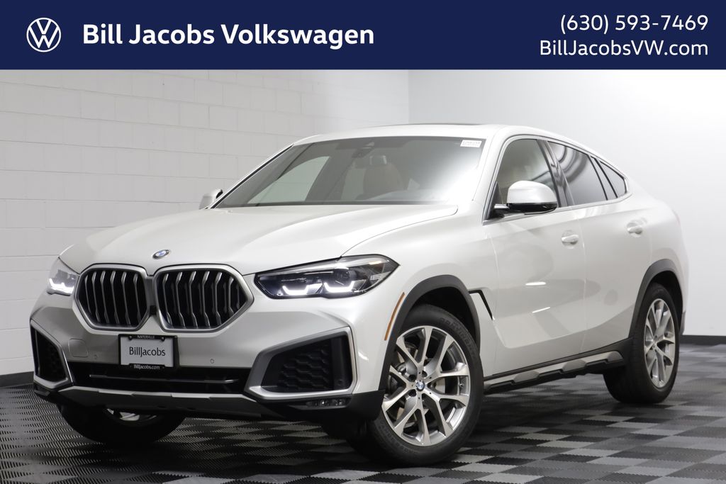 Mineral White Metallic 2021 BMW X6 SUV / Crossover All-Wheel Drive 8-Speed Automatic