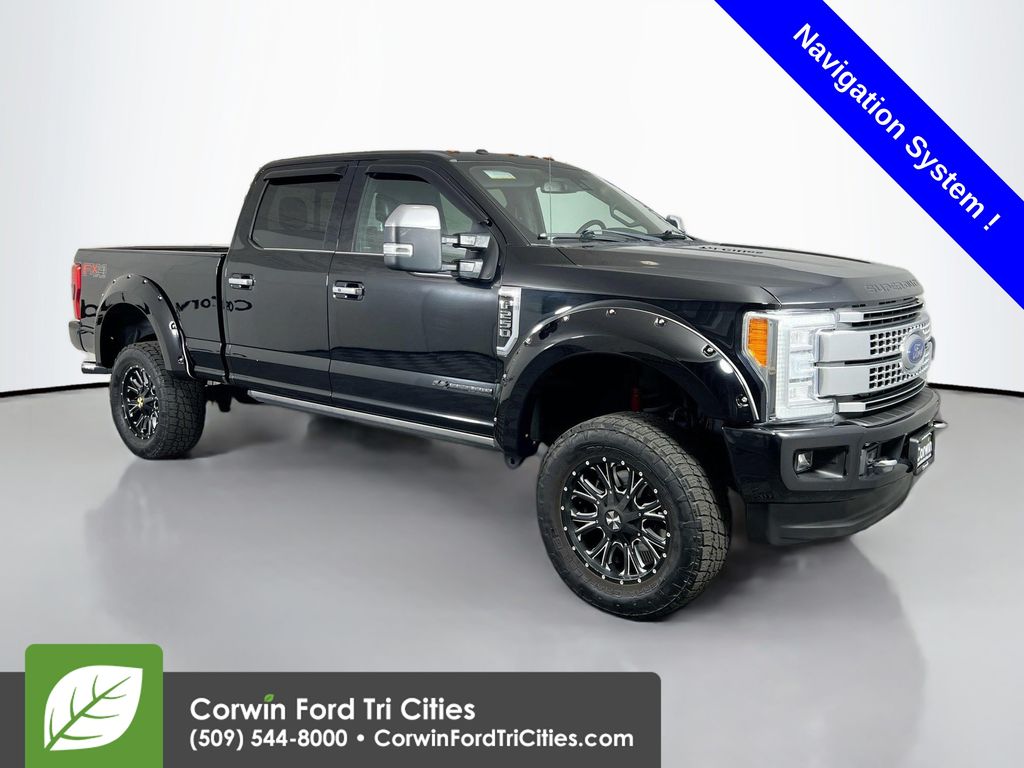 Shadow Black 2017 Ford F-250 Super Duty Platinum Crew Cab 4WD Pickup Truck Four-Wheel Drive 6-Speed Automatic