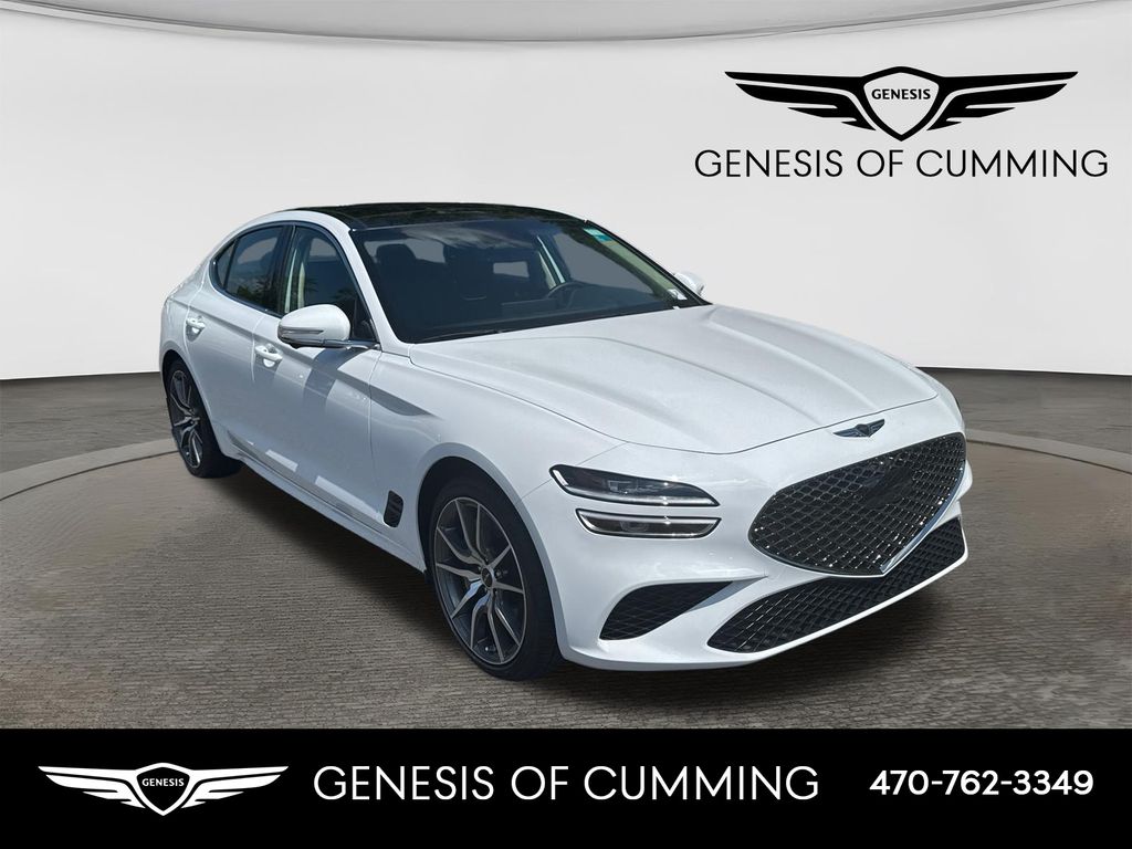 Alta White 2026 Genesis G70 Sedan All-Wheel Drive 8-Speed Automatic