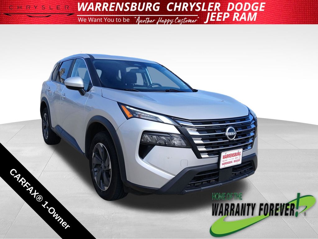 Brilliant Silver Metallic 2024 Nissan Rogue SUV / Crossover All-Wheel Drive Continuously Variable Transmission