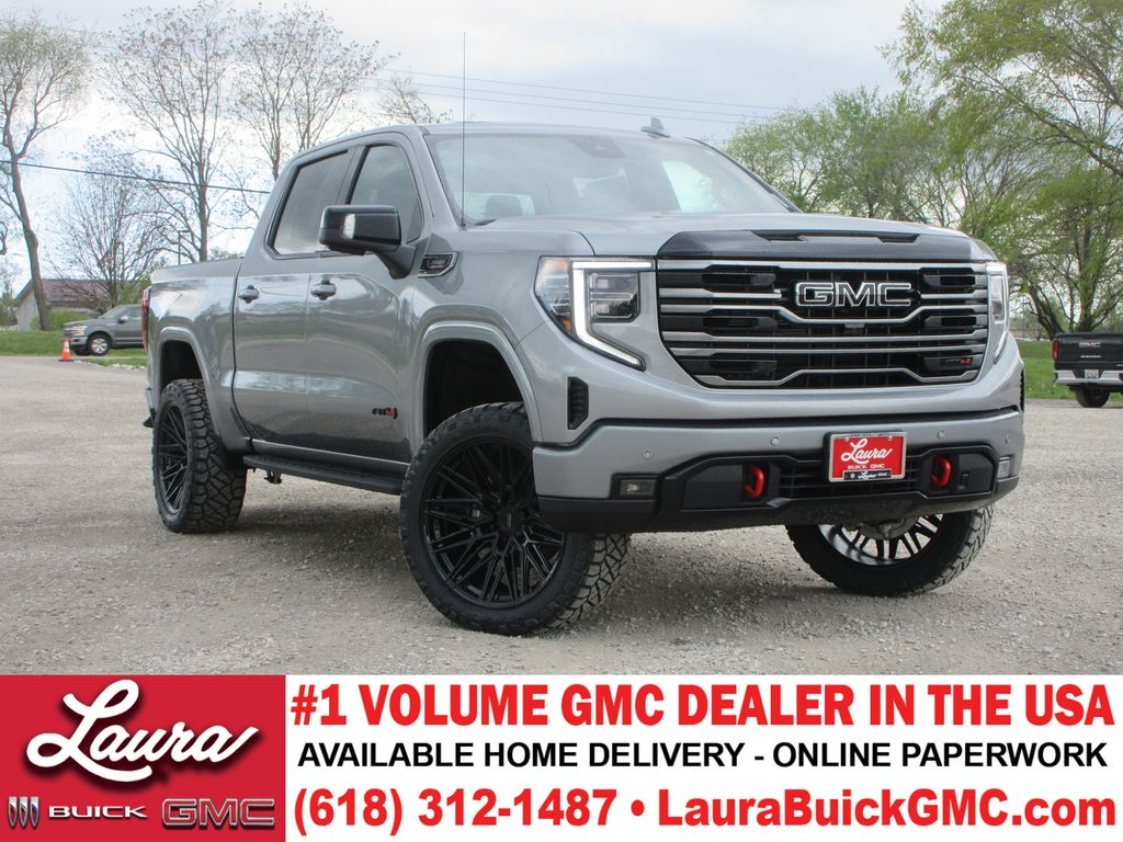 Sterling Metallic 2026 GMC Sierra 1500 AT4 Crew Cab 4WD Pickup Truck Four-Wheel Drive Automatic