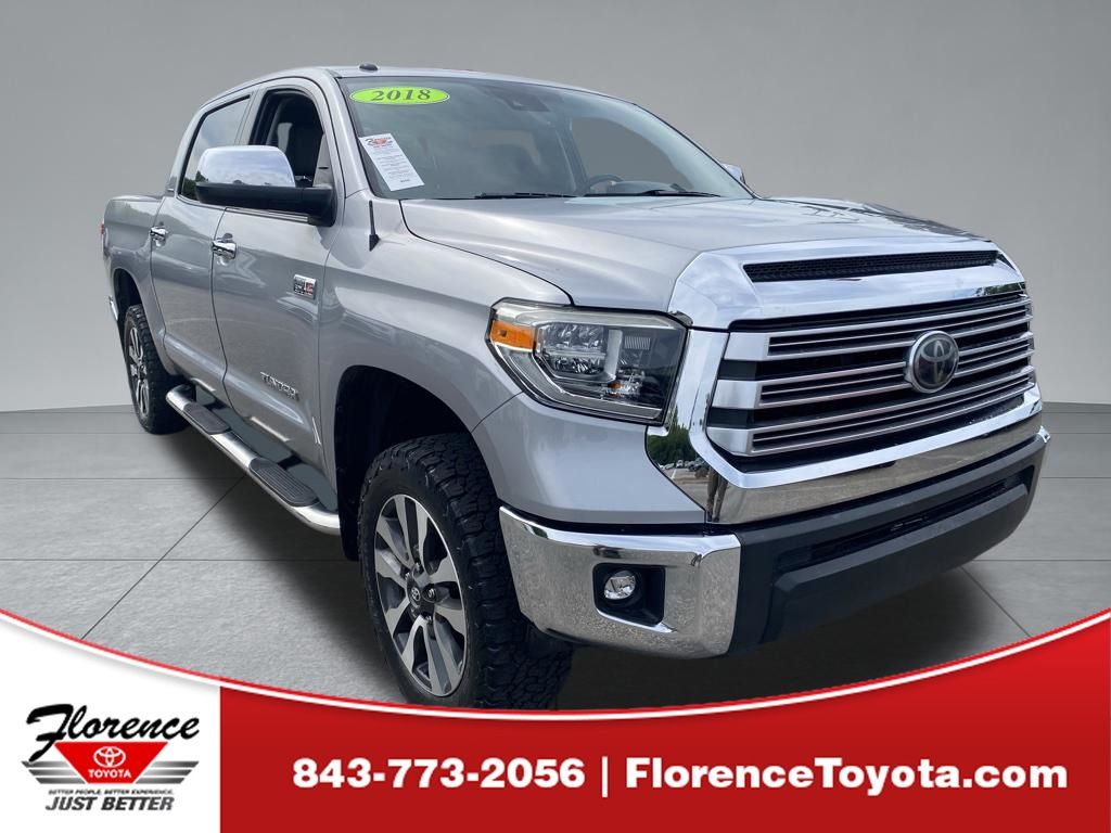 Silver Sky Metallic 2018 Toyota Tundra Pickup Truck Four-Wheel Drive 6-Speed Automatic Overdrive