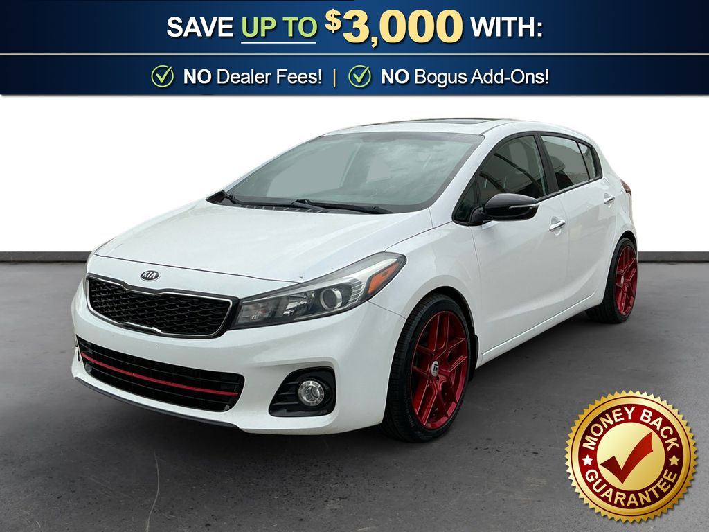 Snow White Pearl 2018 Kia Forte5 SX FWD Hatchback Front-Wheel Drive 6-Speed Manual