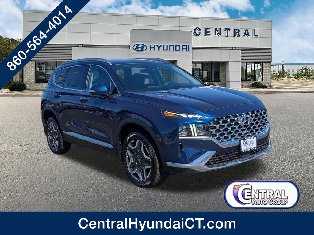 Stormy Blue 2023 Hyundai Santa Fe Limited AWD SUV / Crossover All-Wheel Drive Automatic