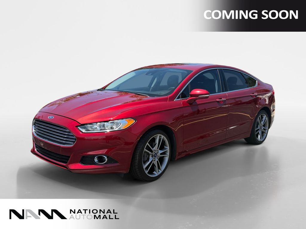 Ruby Red Metallic 2016 Ford Fusion Titanium Sedan Front-Wheel Drive 6-Speed Automatic