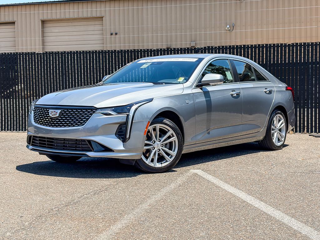 Argent Silver Metallic 2023 Cadillac CT4 Sedan All-Wheel Drive 8-Speed Automatic