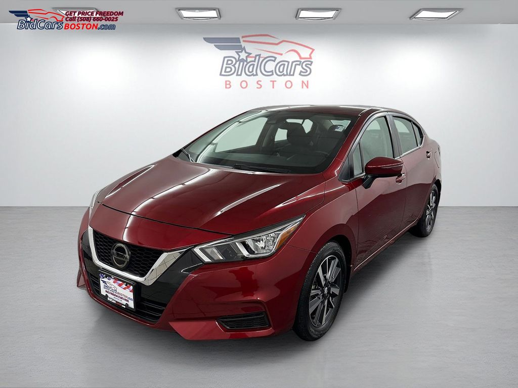 Red (Scarlet Ember Pearl Metallic) 2020 Nissan Versa Sedan Front-Wheel Drive Continuously Variable Transmission