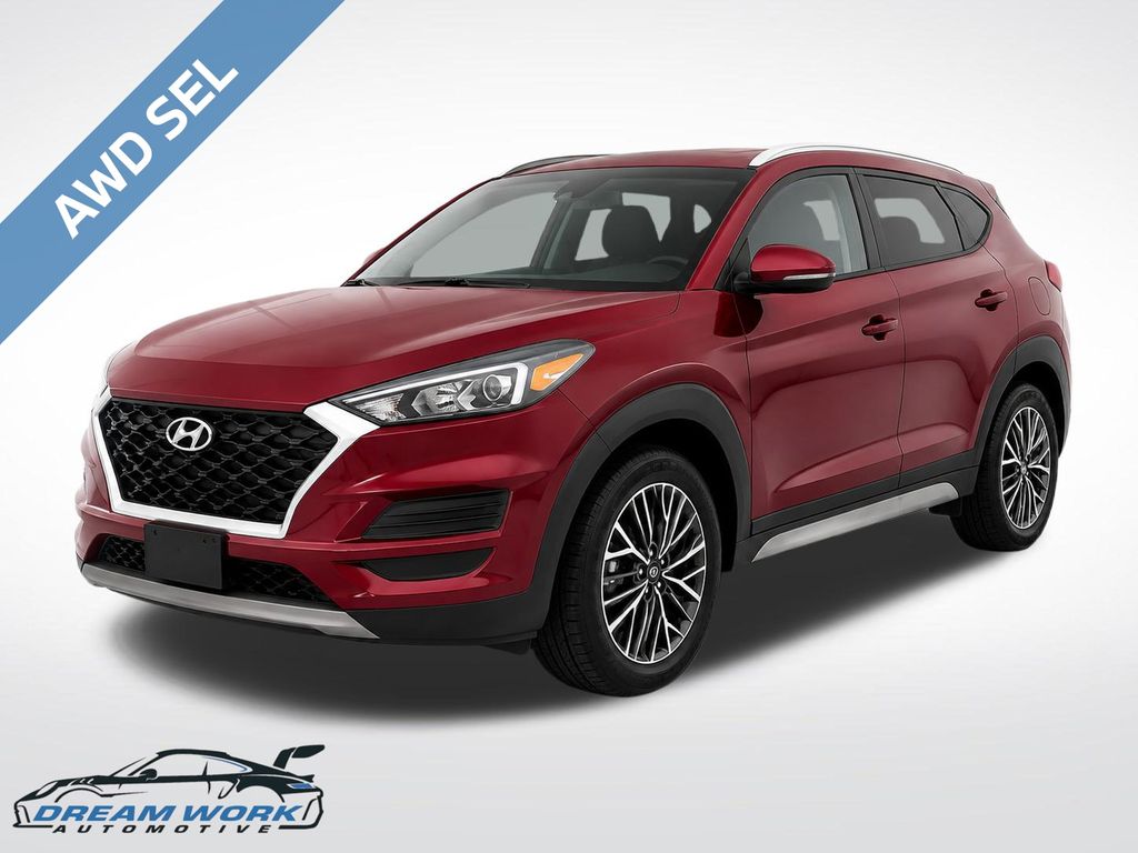 Gemstone Red 2019 Hyundai Tucson SUV / Crossover All-Wheel Drive 6-Speed Automatic