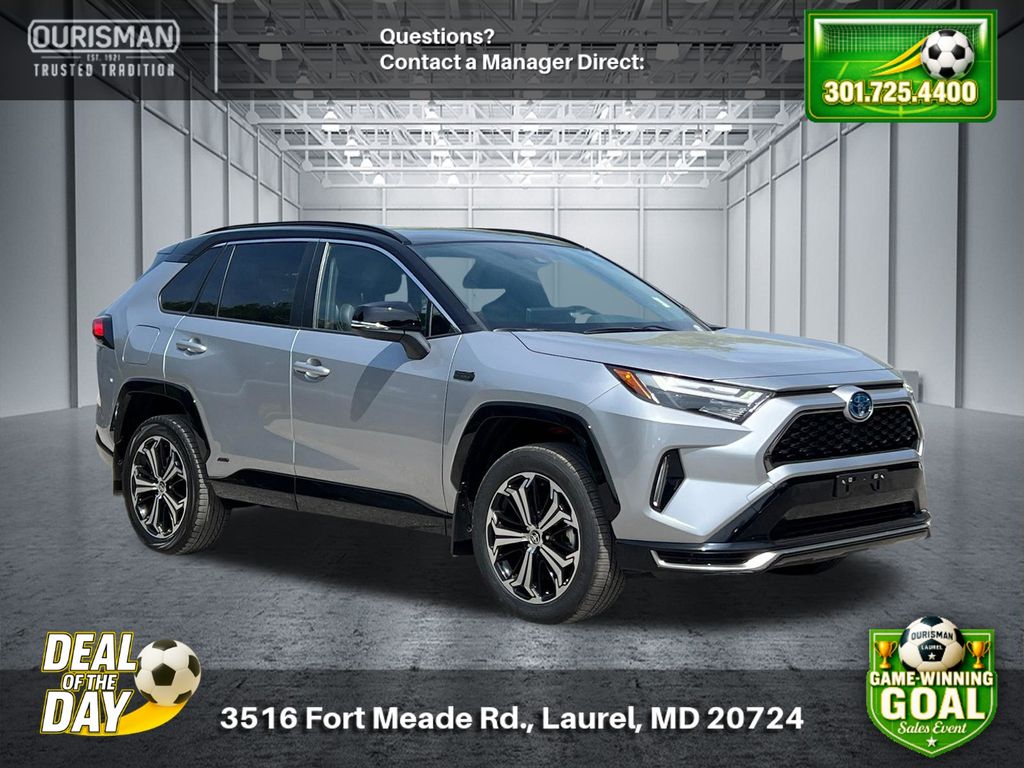 Midnight Black Metallic 2023 Toyota RAV4 Prime SUV / Crossover All-Wheel Drive Continuously Variable Transmission