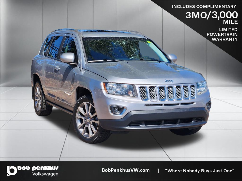 Billet Silver Metallic Clearcoat 2017 Jeep Compass SUV / Crossover Four-Wheel Drive Continuously Variable Transmission