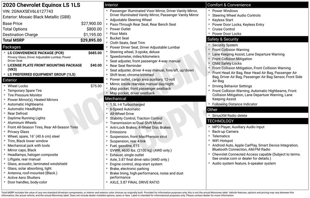 Used 2020 Chevrolet Equinox SUV