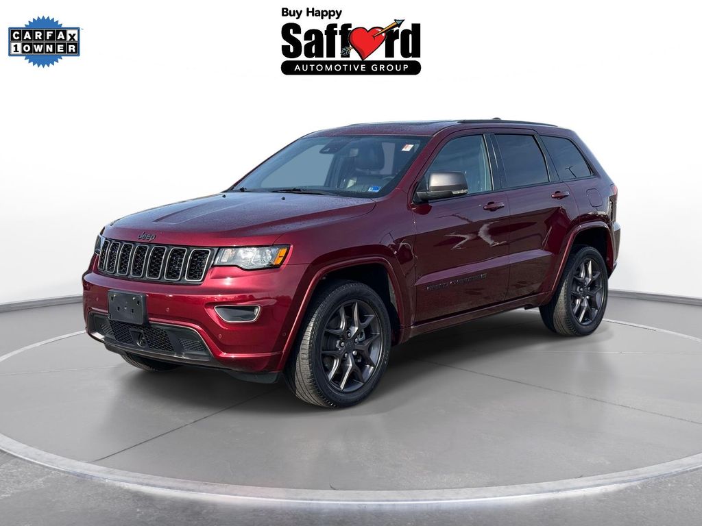 Velvet Red Pearlcoat 2021 Jeep Grand Cherokee 80th Anniversary Edition 4WD SUV / Crossover Four-Wheel Drive 8-Speed Automatic